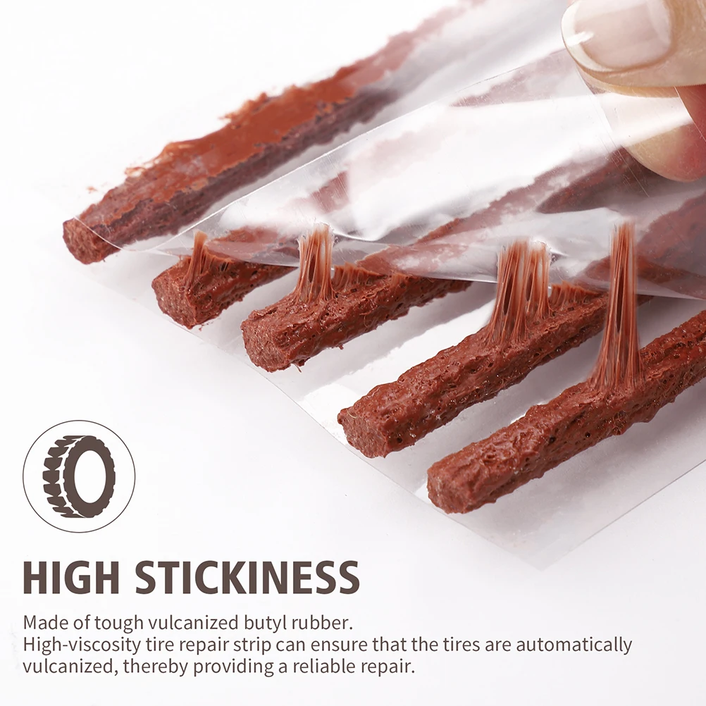 

100Pcs Tire Repair Strip High Quality Sealers DIY Quick Fix for Car Motorcycle Electric Vehicles Tire Repair Strip