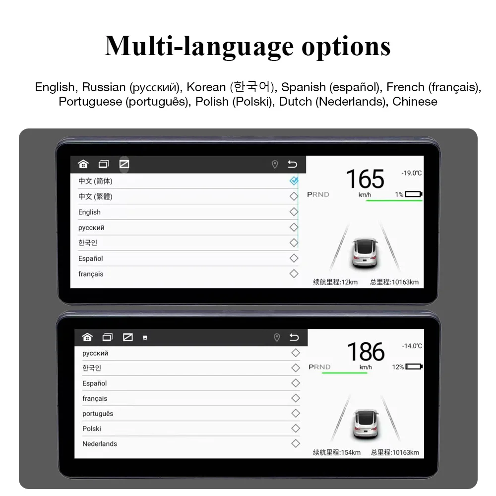 Console de voiture Android intelligente, écran tête haute, tableau Prada, HUD pour les placements, modèle 3 Y, affichage de contrôle, IPS, 8.8 pouces