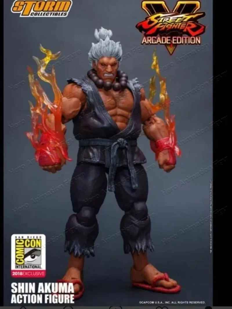 

In Stock Original Storm Toys 1/12 SHIN AKUMA Street Fighter White Hair SDCC Limited Edition Complete Set 6-Inch Action Figure