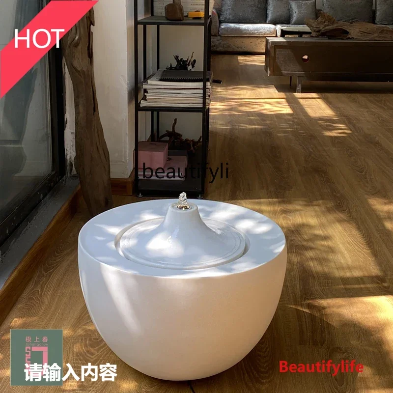 

Fountain flowing water modern courtyard villa lucky water light luxury club hotel home decoration LHY26