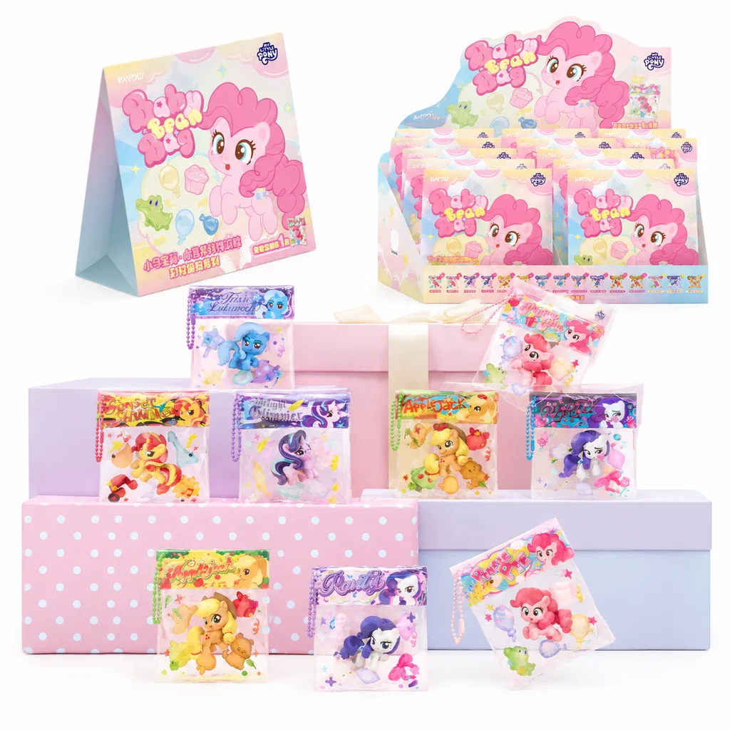 Original Kayou My Little Pony Mini Figure Series Blind Bag Keychain Bag Charm Cute Cartoon Ornament Decor Collect Toy For Fans