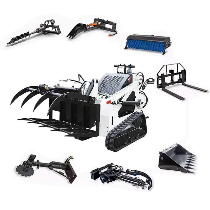 

360 kg 460 kg Epa diesel engine multiple articulated micro slip loaders with accessories