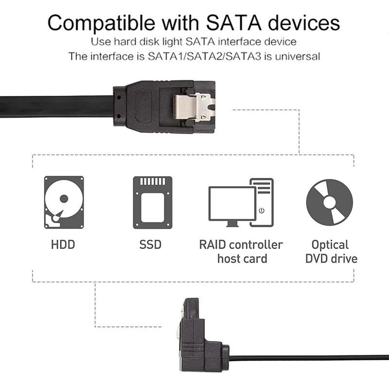 [Быстрая доставка] SATA кабель с высокоскоростным серийным интерфейсом 3,0 6 Гб/твердотельный накопитель кабель данных для SSD HDD жесткого диска