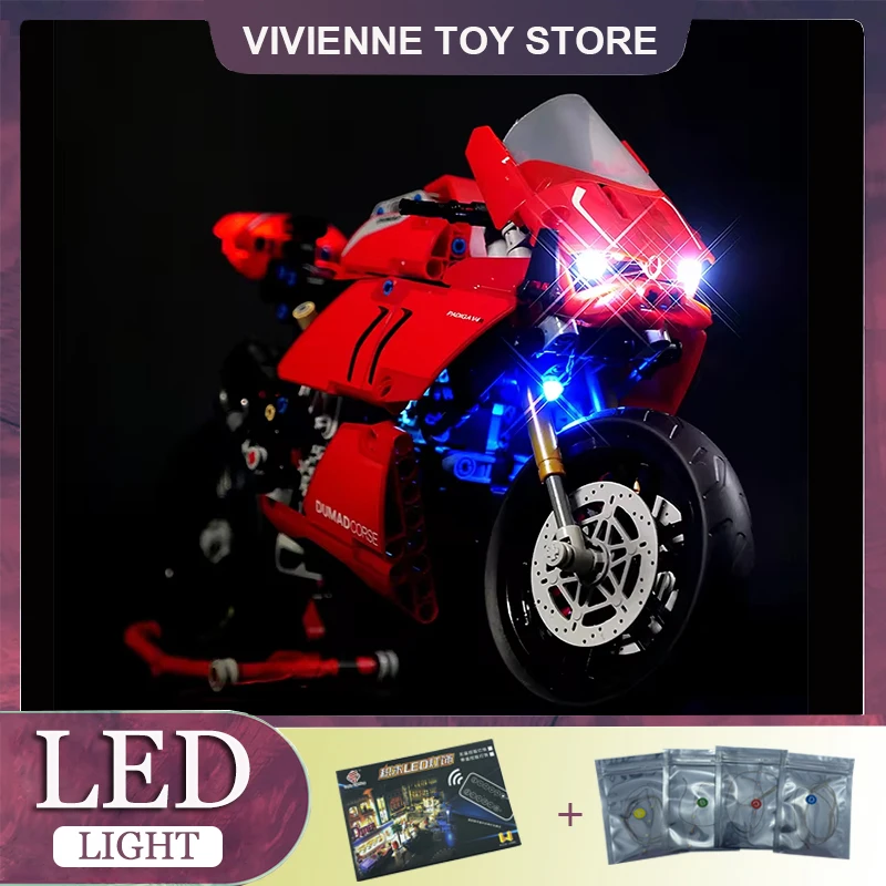 RC DIY LED Light Kit For LEGO 42107 Motorcycle Panigale V4 R ( Only LED Light,Without Blocks Model)