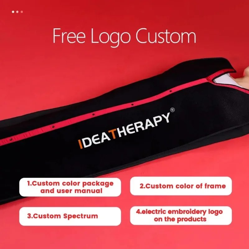 رائجة البيع بطانية العلاج بالضوء الأحمر الأحمر بالقرب من الأشعة تحت الحمراء 660nm 850nm كامل الجسم جراب التفاف تحسين النوم لتخفيف الآلام أضواء العلاج Bod