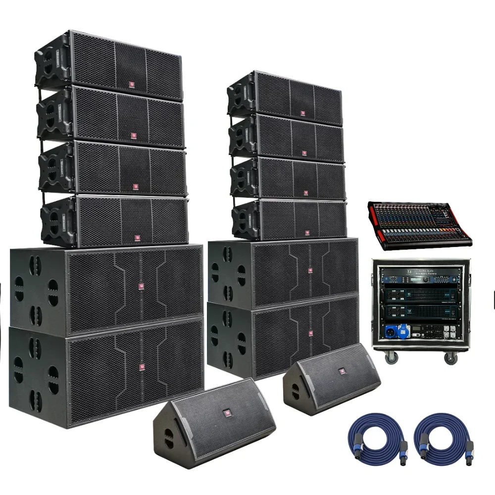 LA-2122 Line array dual 12 woofer 1400W(RMS) 2Way line array  Active and passive indoor outdoor show sound system speaker audio