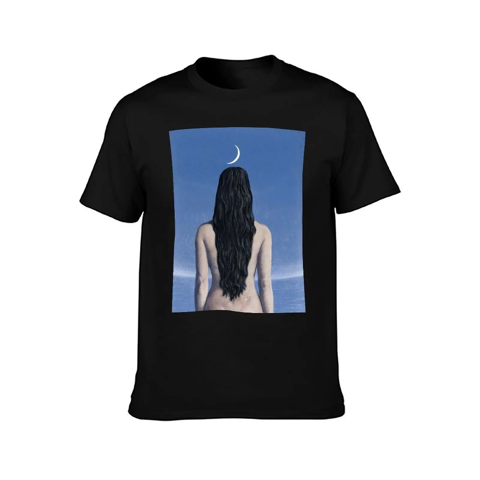 The evening dress, René Magritte T-Shirt Casual Street Style Short Sleeve Tee T-Shirt