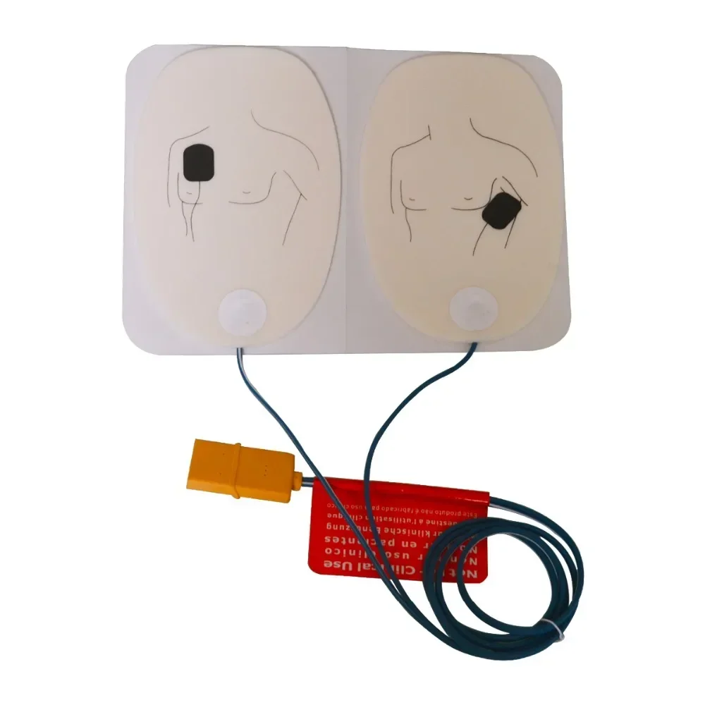 1 pair Adult AED Defibrillation Training Electrode Patch For AED Trainer Replacementable Emergency First Aid Skills Training