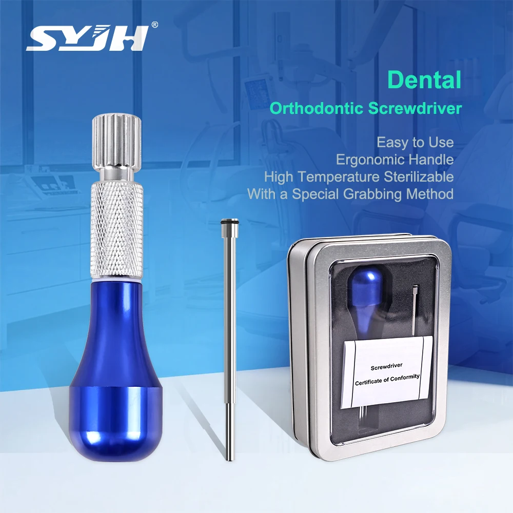 

SYJH Dental Mini Implant Screw Driver Orthodontic Micro Screwdriver Tool Self Drilling Anchorage Dentist Device Screw Wrench