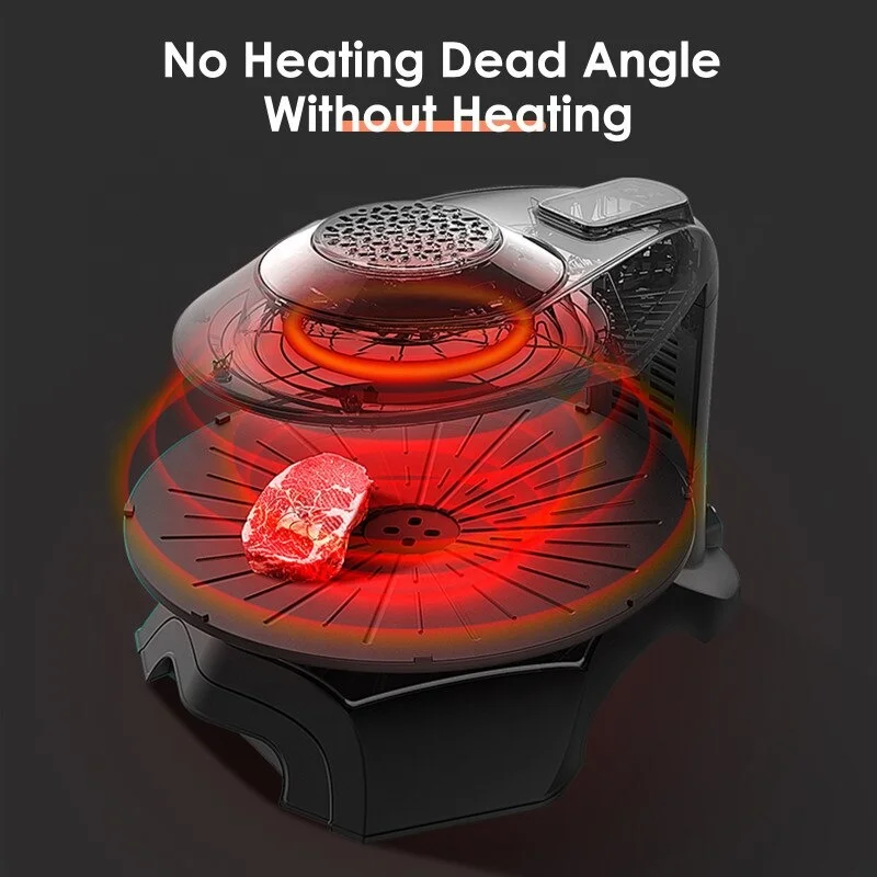 3D Infrared Heating Touch Screen LCD Panel Control Baking Tray Griddles & Grill Pans Non-Stick Coating Bbq Grills