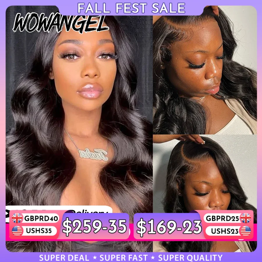 Wow Wow Angel 13x6 HD Lace Front Wigs 250% Remy Hair Body Wave Human Hair Wigs HD Lace Wigs Pre Plucked Wear To Go Wigs for Women - Aliexpress Deal