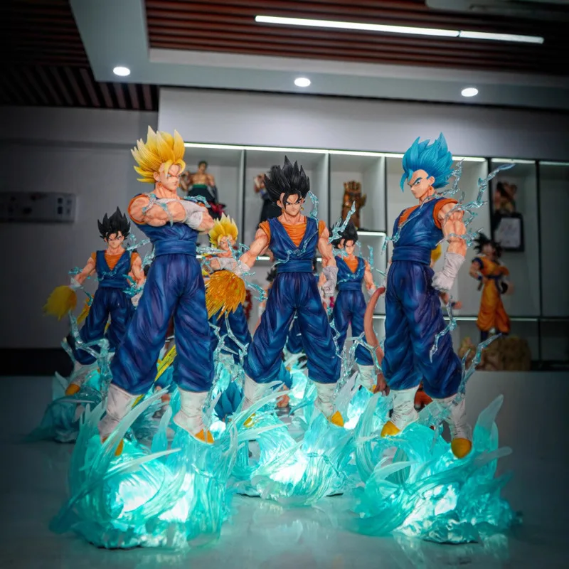 38 cm Jt Animatie Dragon Ball Quarrel Saiyan Becit Driekoppige Gesneden Pop Handgemaakt Model Multi-Form Grote Ornamenten Speelgoed Cadeau
