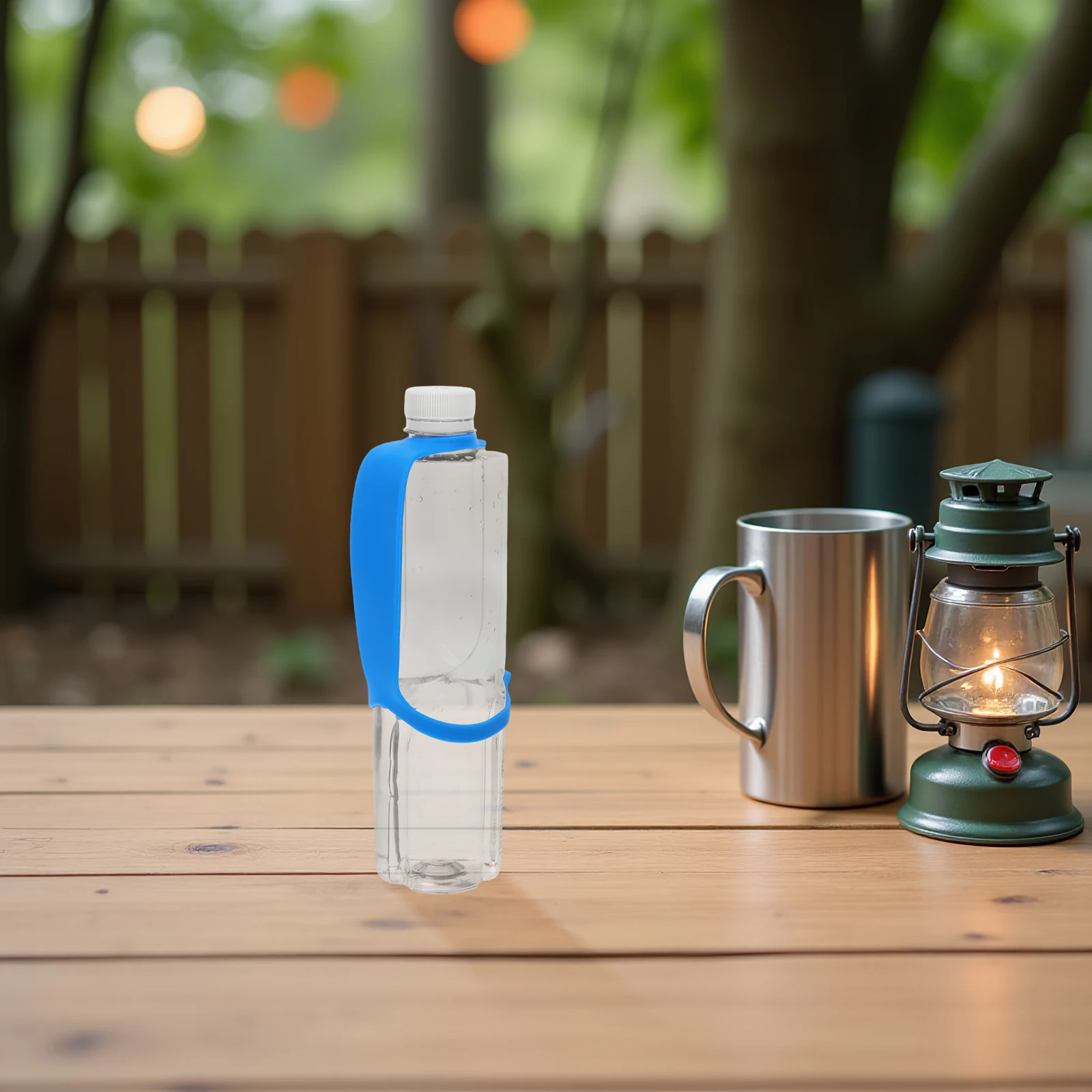 

4pcs Water Bottle Grip Band Adjustable Silicone Bottle Holder Strap For Cycling Hiking Running Outdoor Use Light Grey Black Blue