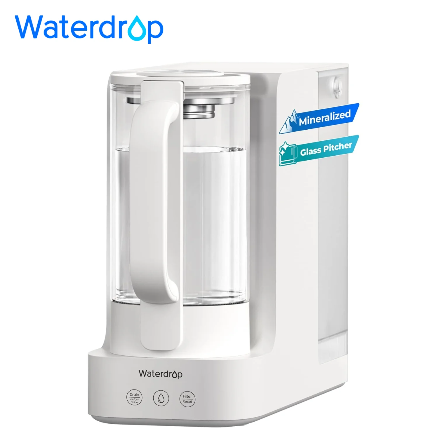 Waterdrop C2SL Countertop Reverse Osmosis Water Filter, [ Mineral Added ]