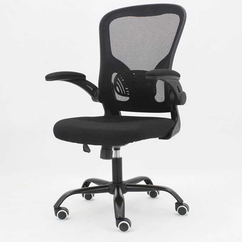 Luxury Ergonomic Office Chair 330Pound Capacity Mesh Computer Chair With Flip Armrests Chair Adjustable Lumbar Support