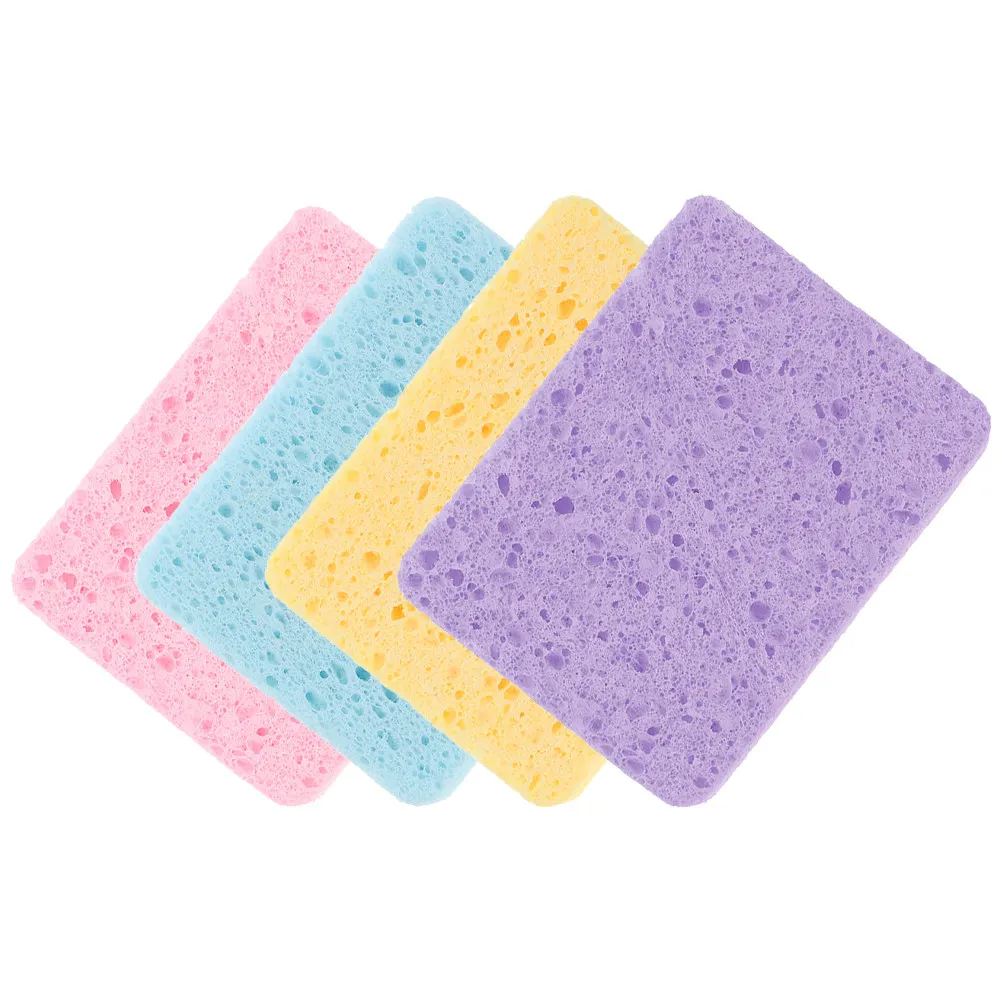 

Набор из 4 губок для акварельной живописи, высокоабсорбирующие разноцветные квадратные губки для художников, принадлежности для рисования, губки для творчества