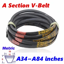 A34 A74 A75 A76 A77 A78 A79 A80 A81 A82 A83 A84 A Section Triangle Belt V-BelT Mechanical Industrial Transmission Belt Inch Size