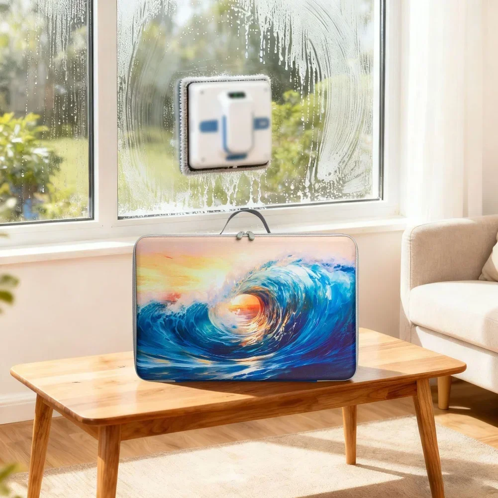 EVA Storage Bag For Ecovacs W1SW2S Window-Cleaning Robot Shockproof Hard Shell Cleaning Robot Organizer Protective Carrying Case