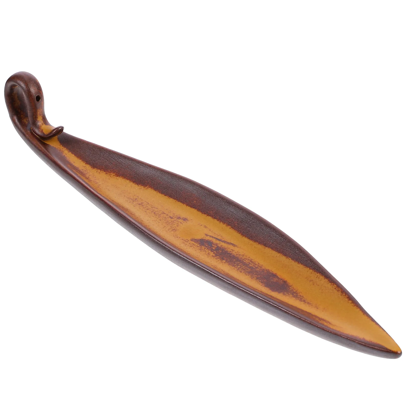 1Pcs Ceramic Incense Burner Elegant Detail Design Multi-Functional Home Incense Holder for Bedroom Yoga Studio Sauna Air