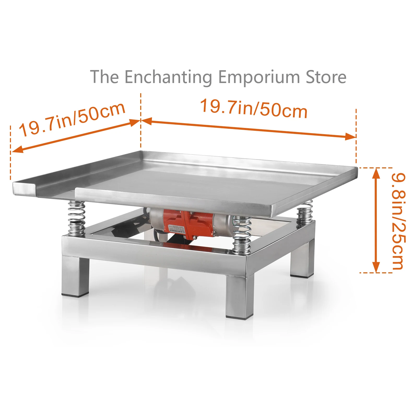 50*50cm Concrete Vibrating Table Small Vibration Test Bench Test Block Vibration Platform Stainless Steel Mini Vibration Table