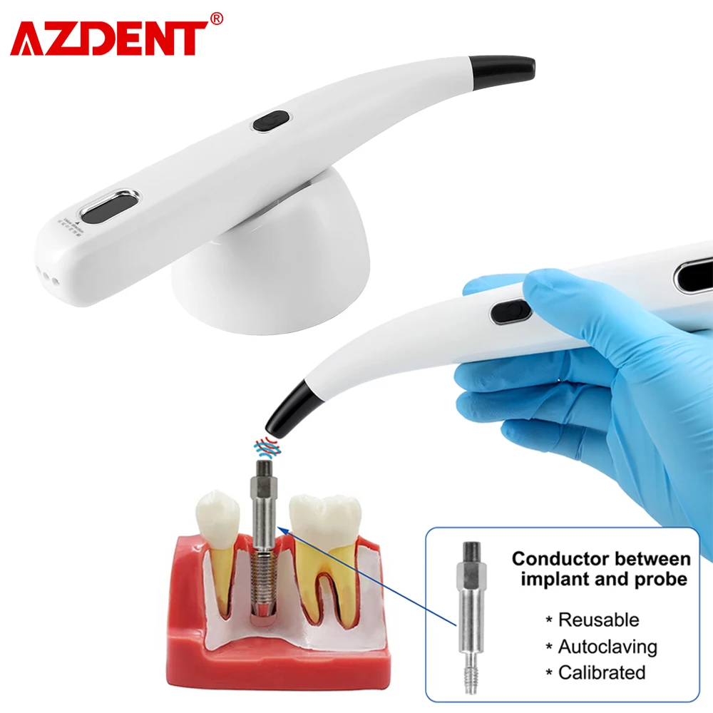 

AZDENT NEW Dental Implant Stability Measurement Tester Implant Osseointegration Monitor Measuring Implants Dentistry Tools