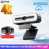 Full HD 4K 2K 1080P PC Laptop For Computer PC Web Camwith Microphone With Light Webcam Auto Focus Live Streaming Flexible Webcam