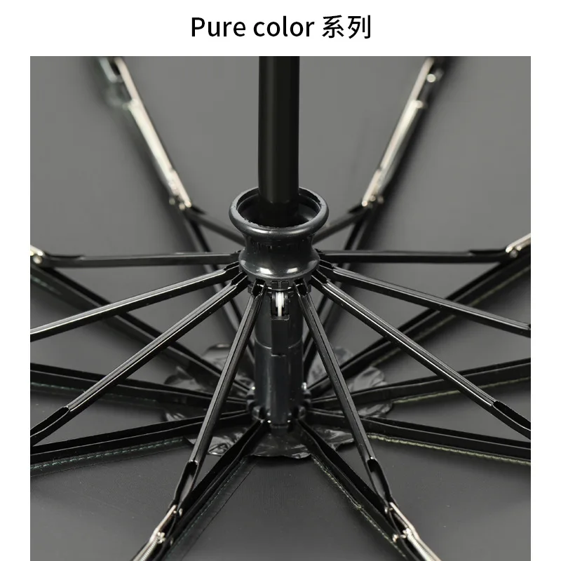 Xiaomi Automatic Umbrella Sunshade for Men and Women 10 Umbrella Bones Black Glue Sunscreen Anti-ultraviolet Sun Umbrella Hot