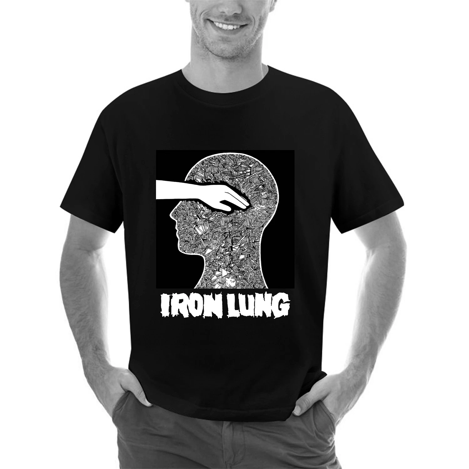 Iron Lung V3 T-Shirt Black Hardcore Punk Powerviolence All Sizes S-3Xl