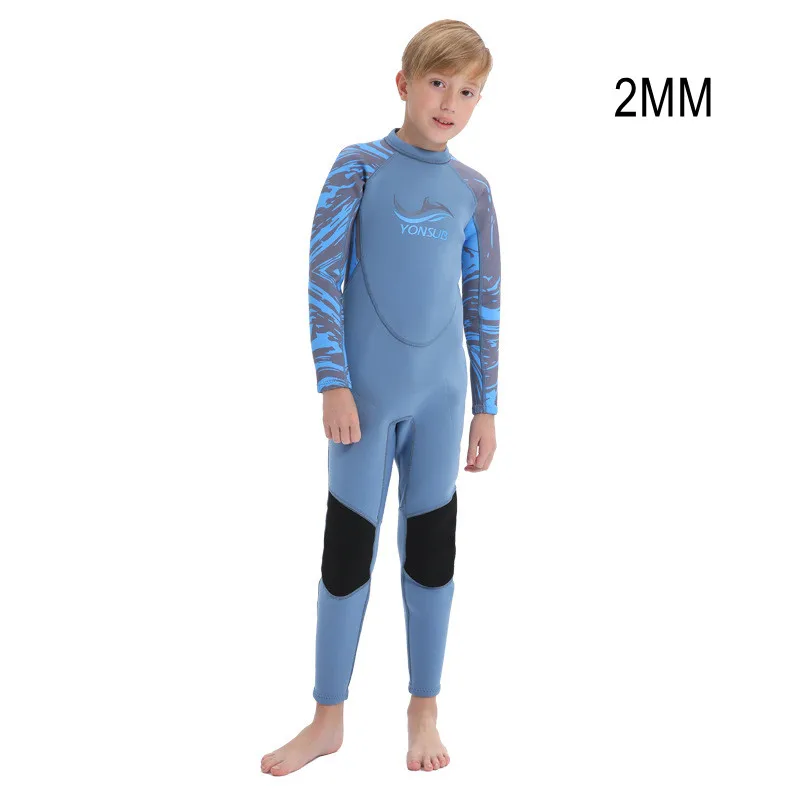 

2MM Kids Neoprene Full Body Keep Warm Snorkeling Surfing Swim WetSuit Scuba UnderWater Hunting Kayaking Spearfishing Diving Suit