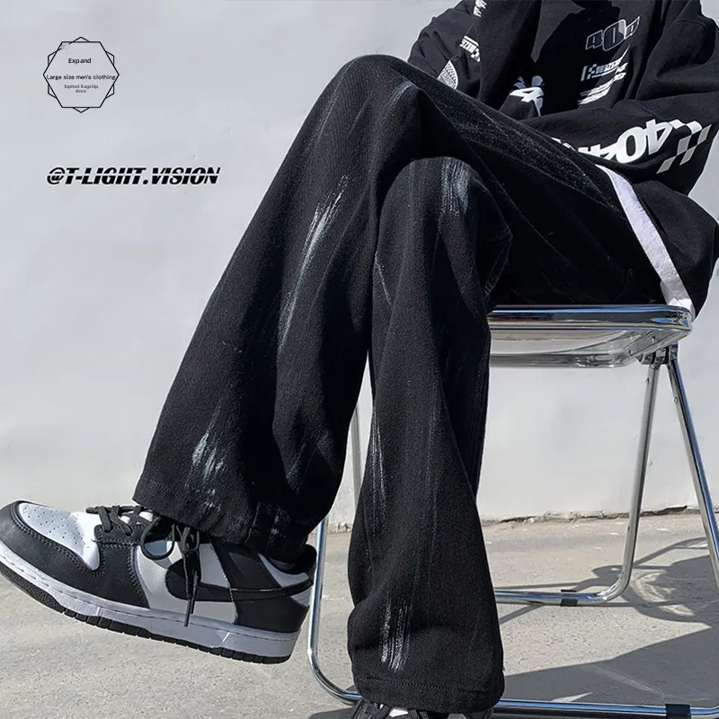 

Мужские джинсы American Street Sle Straight Leg Slim Fit, модные брендовые стильные брюки Haome, длинные брюки из смеси хлопка и полиэстера