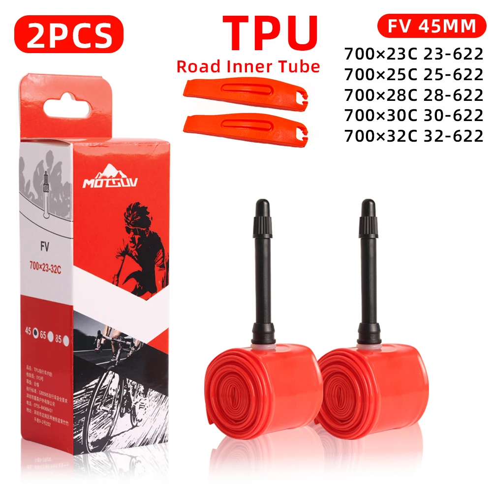 AliExpress MOTSUV 28g Road Bicycle TPU Inner Tube 700x23C 25C 26C 27C 28C 30C 32C Cycling Bike Tires Camera Tyre 700C Pneu Aro French Valve