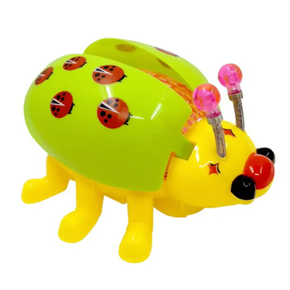 1Pcs Electric Ladybug Plaything Light Music Creative Shape Kids Educational Interactive Gift Kids' Toy Kids' Plaything