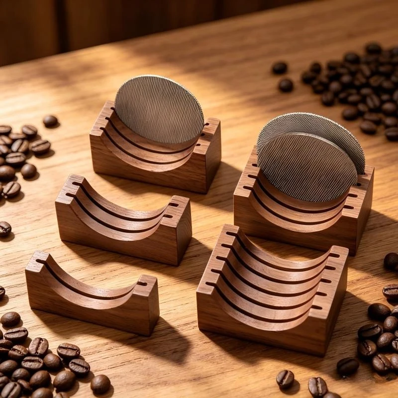 Universal Coffee Screen Storage Stand 51 53 58mm Sintered Shower Screen Espresso Filter Mesh Placement Holder Barista Accessory