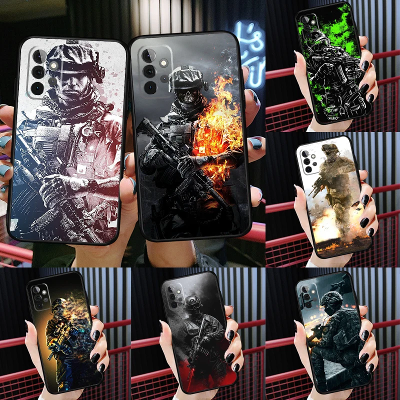 Army Soldier Special Forces Case For Samsung Galaxy A54 A51 A71 A31 A41 A12 A22 A32 A52 A72 A52S A14 A70 A53 Cover