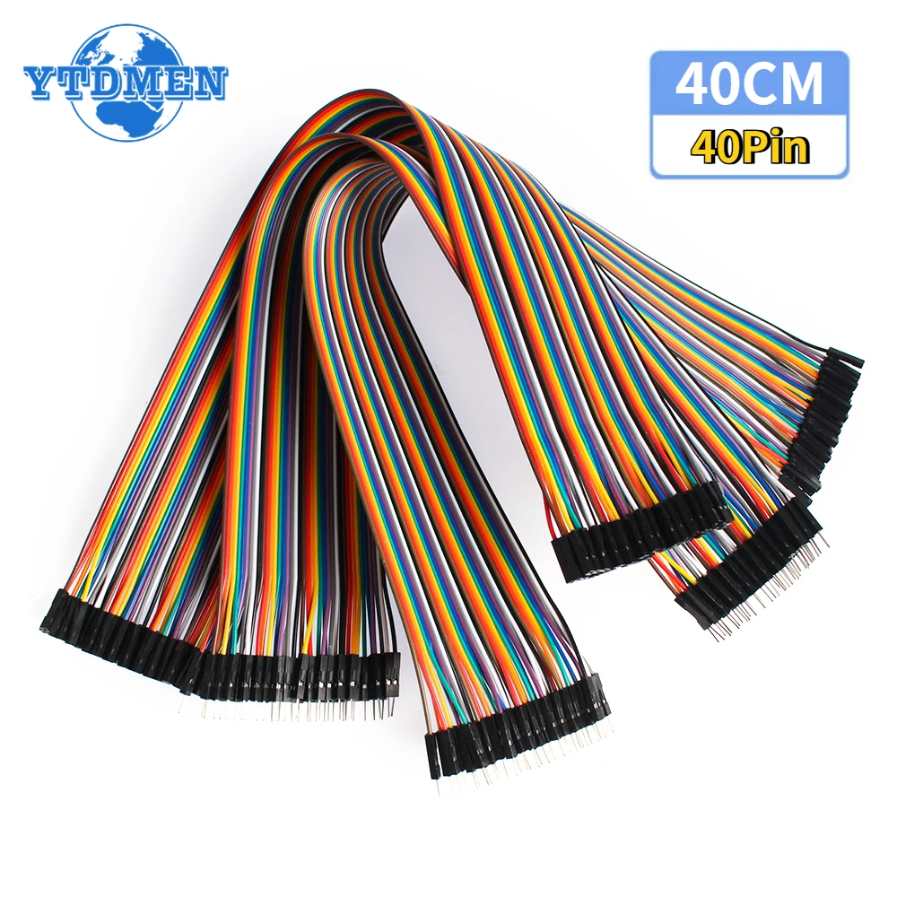 40pin Jumper Wire Dupont Line 40cm Male To Male + Male To Female and Female To Female Dupont Cable for Arduino DIY KIT