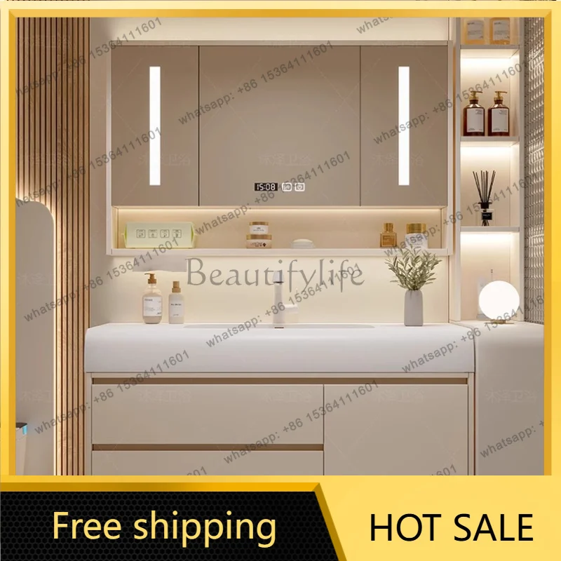 FG vanity with sink shelves sink under cabinet bathroom bathroom sets full set furniture comfortable with drawers Storage cabine