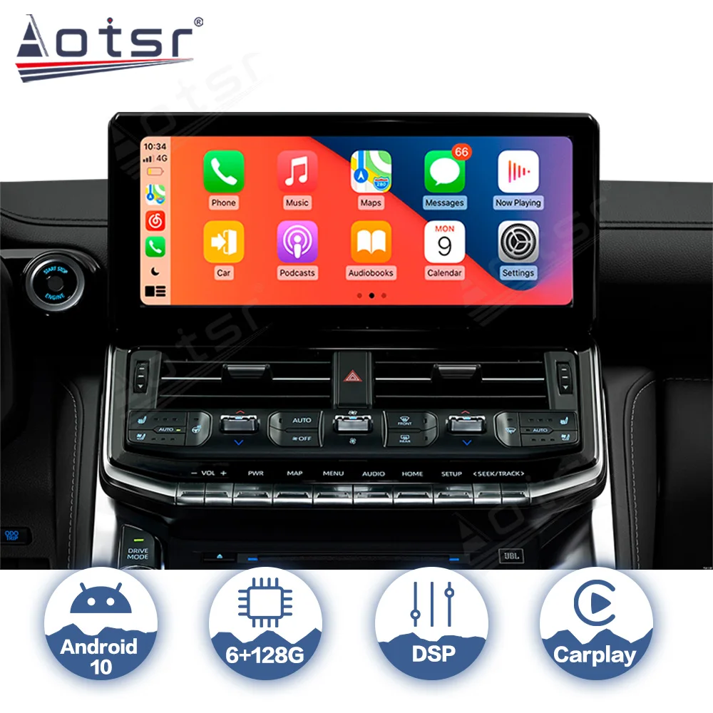 For Toyota Land Cruiser 300 LC300 2021 2022 Android Auto Car Radio Coche Central Multimidia Video Player Carplay Wireless