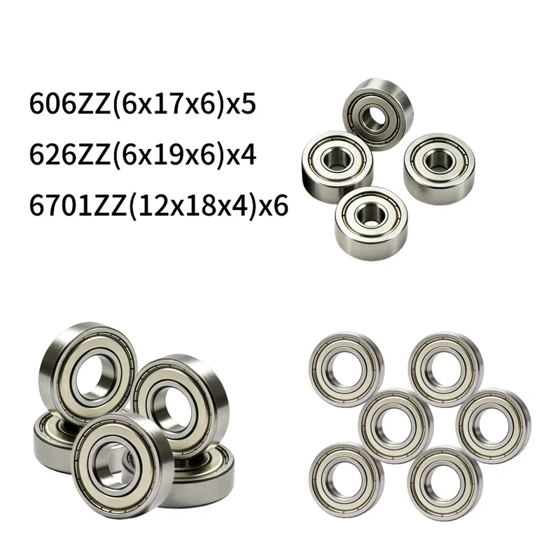 15pcs Sealed Bearing Kit for RC Jet Boat Water-Jet Impeller & Drive Shaft Replacement Ball Bearings