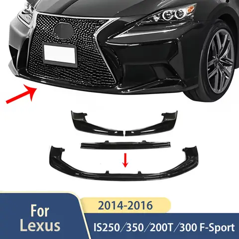 F-Sport 2014 2015 2016 Lexus IS250/350/200T/300 AWD 앞 범퍼 립 스플리터 액세서리 외부 디퓨저 스포일러 바디 키트