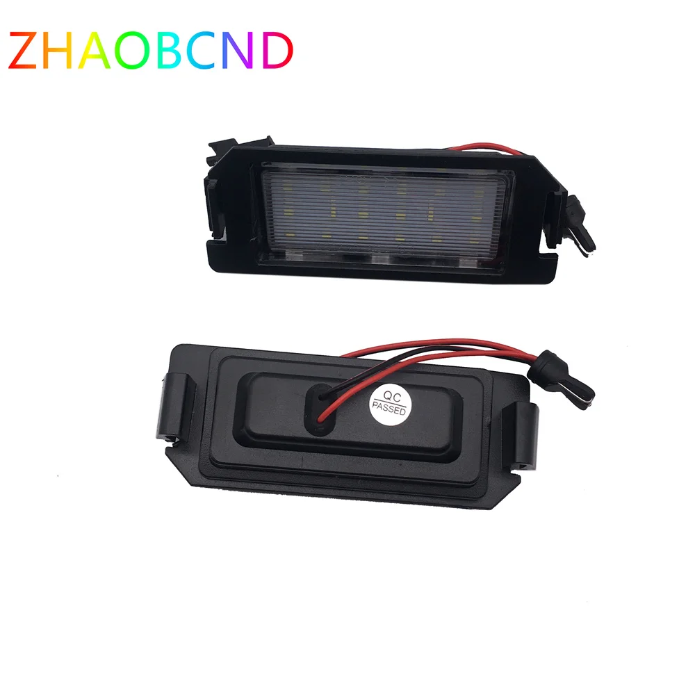 2pcs LED Number License Plate Light Lamps For Hyundai I10 I20 tiburon coupe Veloster FS XG30 Terracan HP Kia Rio Picanto TA Soul