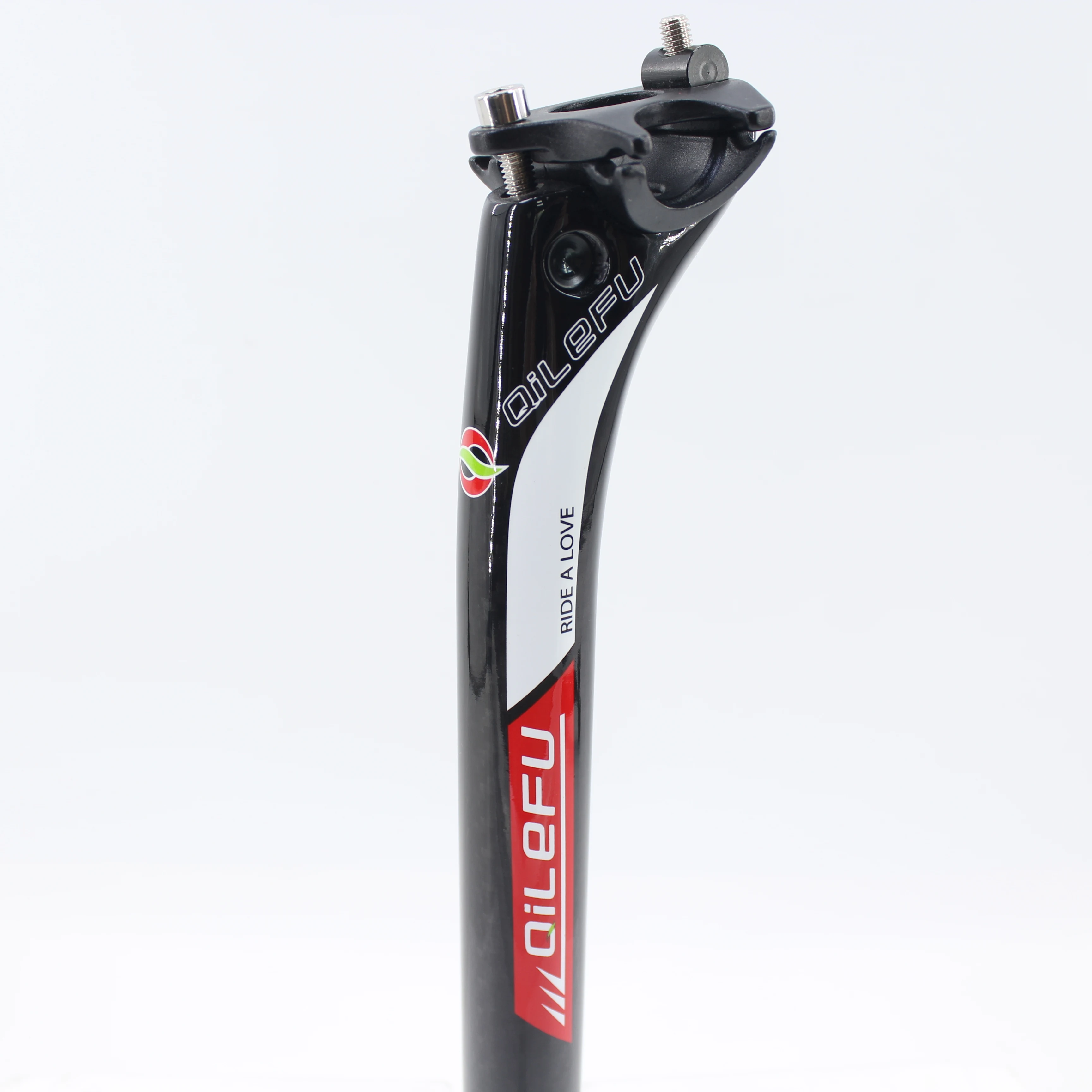New QILEFU Road bike 3K full carbon seatpost Mountain carbon bicycle seatpost MTB 27.2/30.8/31.6*350/400mm 25mm offset seat post