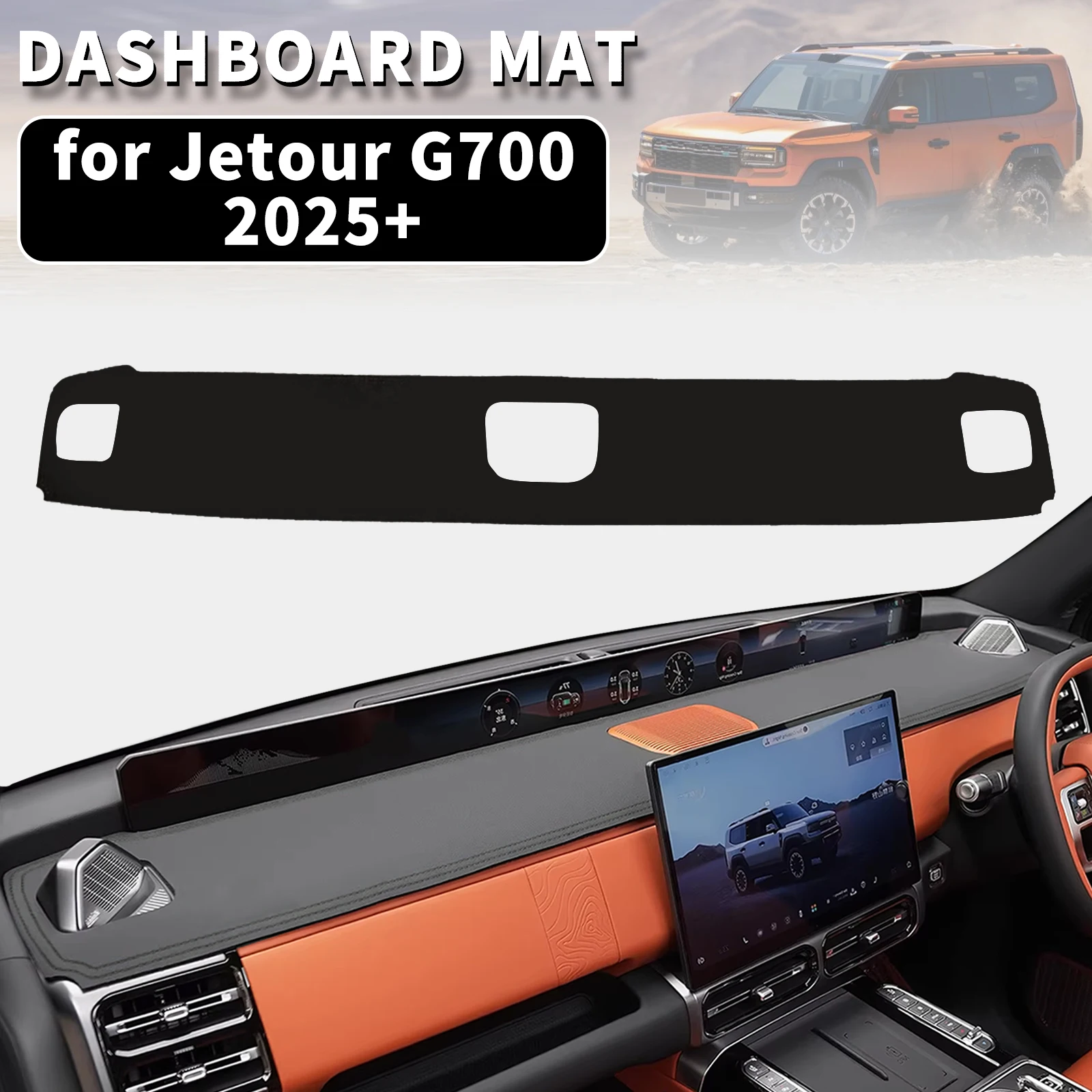 

fit for Jetour G700 2025 2026 Dashmat Dashboard Cover Dash Mat Anti-UV Sun Shade Carpet Pad Car Styling Accessories Protector