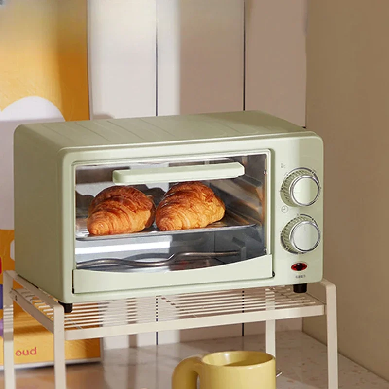 # l 12L Mini Electric Oven Multifunctional Bread Toaster Pizza Cake Baking Grill Automatic Roasted Chicken Stove Machine EU