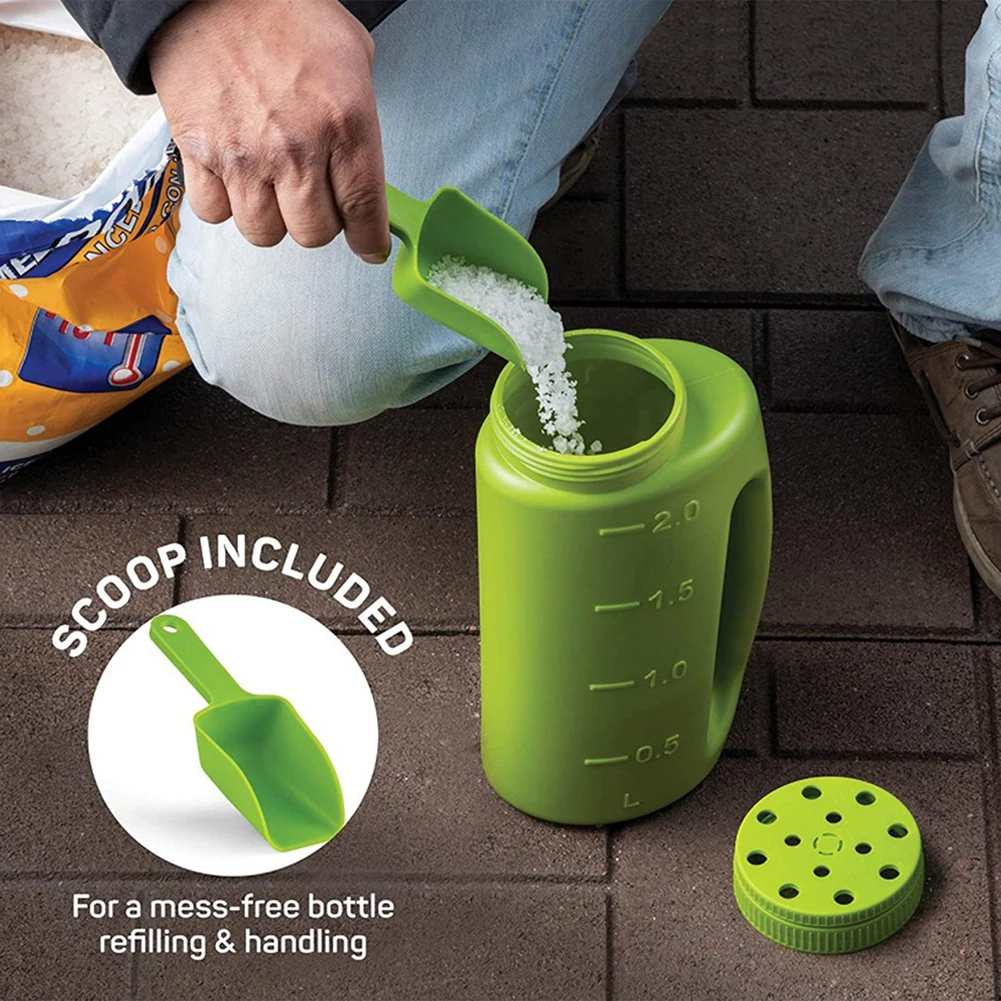 Multi-purpose Garden Fertilizers Applicator Bottle Save Time & Reduce Material Waste Winter Sidewalk De-icing