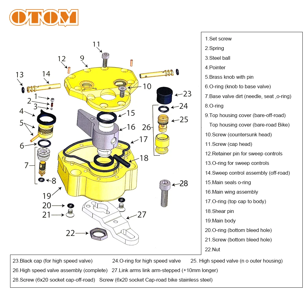 OTOM Motorcycle Reversed Safety Steering Damper Adjustable Stabilizer With Mount Bracket For HONDA Aluminum Directional Damper