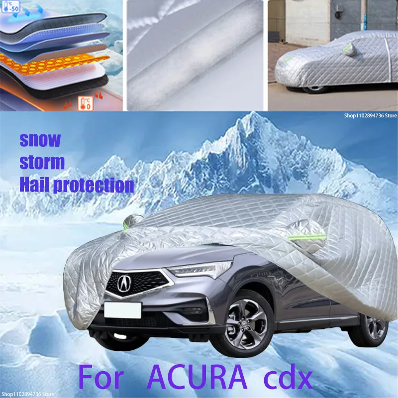 

For Acura cdx Outdoor Cotton Thickened Awning For Car Anti Hail Protection Snow Covers Sunshade Waterproof Dustproof