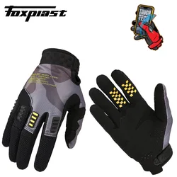 SMX 5 colors summer Motorcycle Gloves Genuine Leather Men's Motocross Racing  Gloves Spring Autumn Touch Screen Guantes Moto