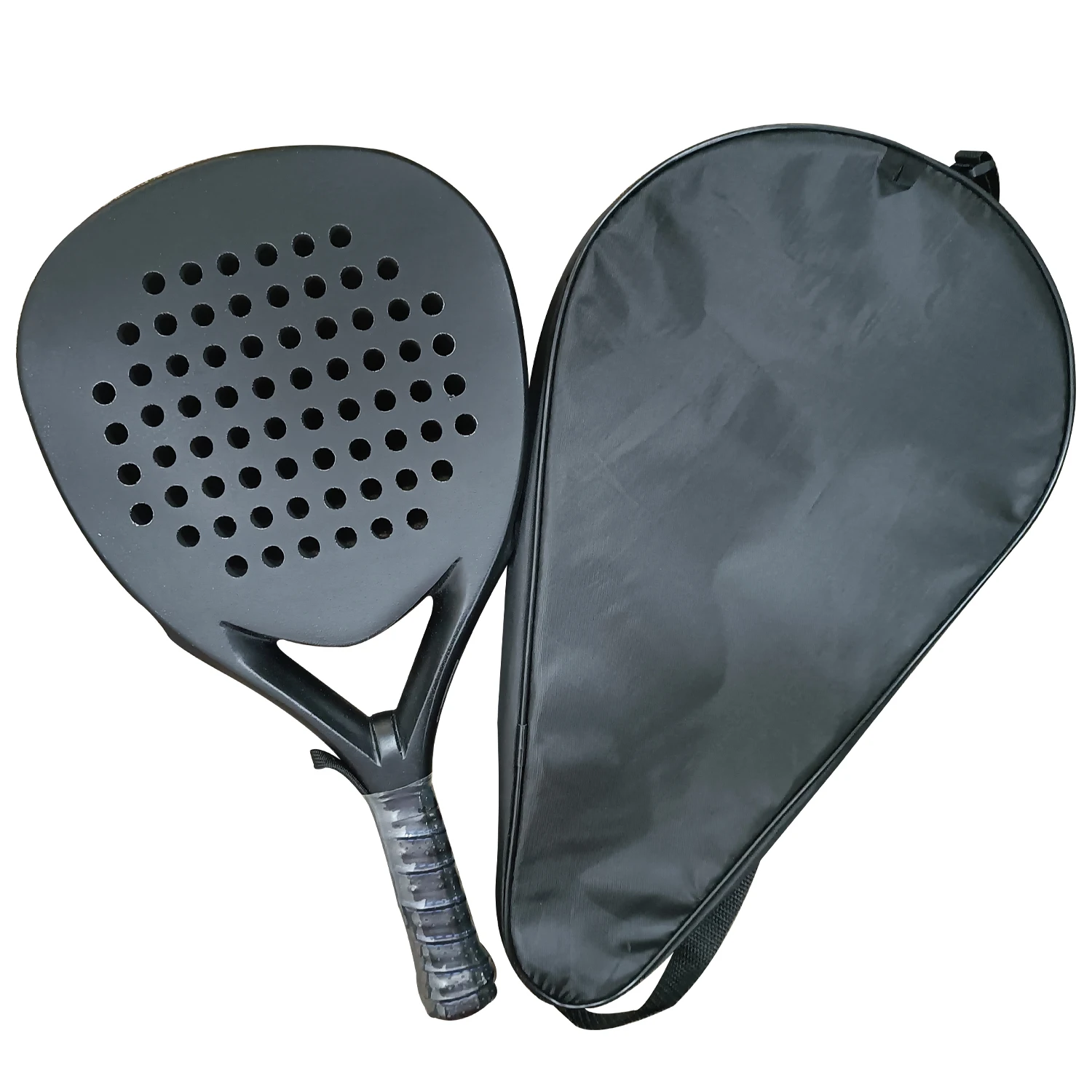 Padel Tennis Racket with Cover Bag, Professional Sports Equipment, Soft Face Carbon Fiber, Soft EVA Face Paddle, Tenis Racquet