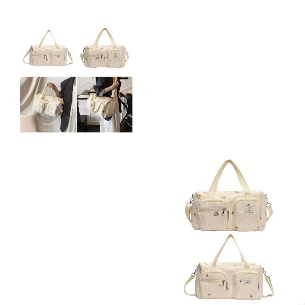 

Portable Mom Bag Large Capacity for Baby Necessities Fashionable Travel Case