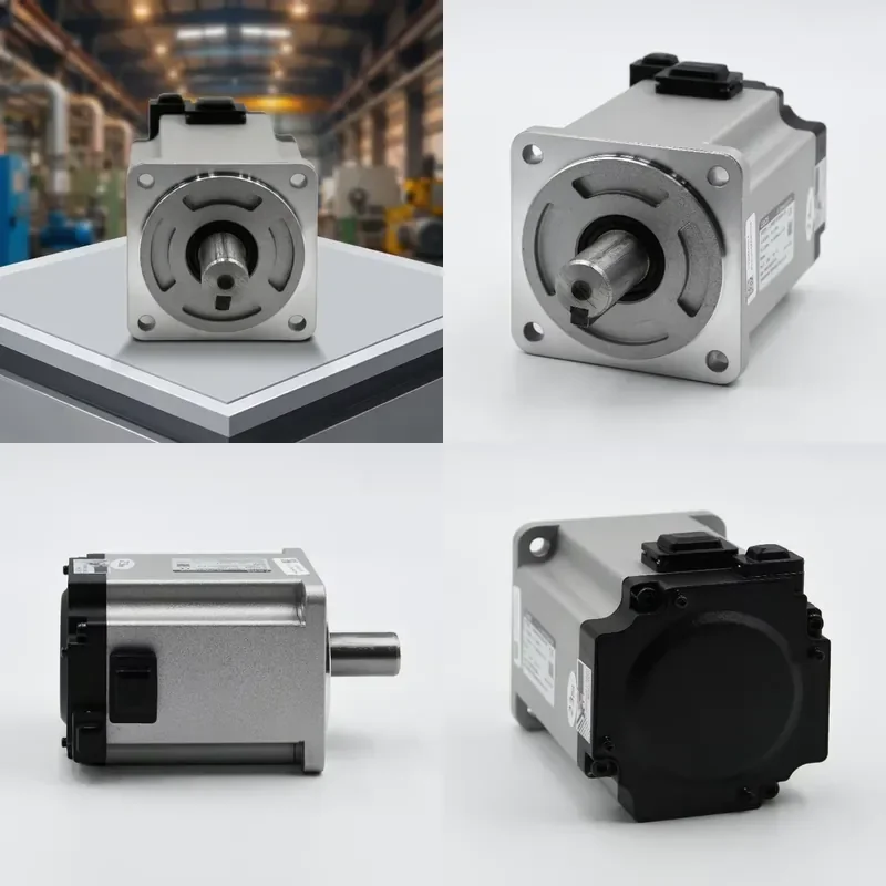 For High Speed 5000rpm 2KW AC Servo Motor 100mm Flange 220V 6.37Nm with 23 Bit Absolute Encoder Oil Seal Suitable for CNC